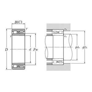 Precision Cylindrical Roller Bearings, Large, Series: NNU, 160 mm Bore Dia, 220 mm Outside Dia, 2 Rows, 60 mm W, Open Closure, 740000 N, Hardened Alloy Steel Bearing, Machined Brass Cage, 2600 rpm Grease/3100 rpm Oil Maximum, -40 to 120 °C