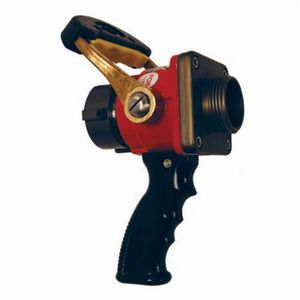 Ball Shut-Off Nozzle, Bolted Style, 1-1/2 Inch Inlet, Aluminum Body, MNPSH Thread, 200 psi Maximum, Import