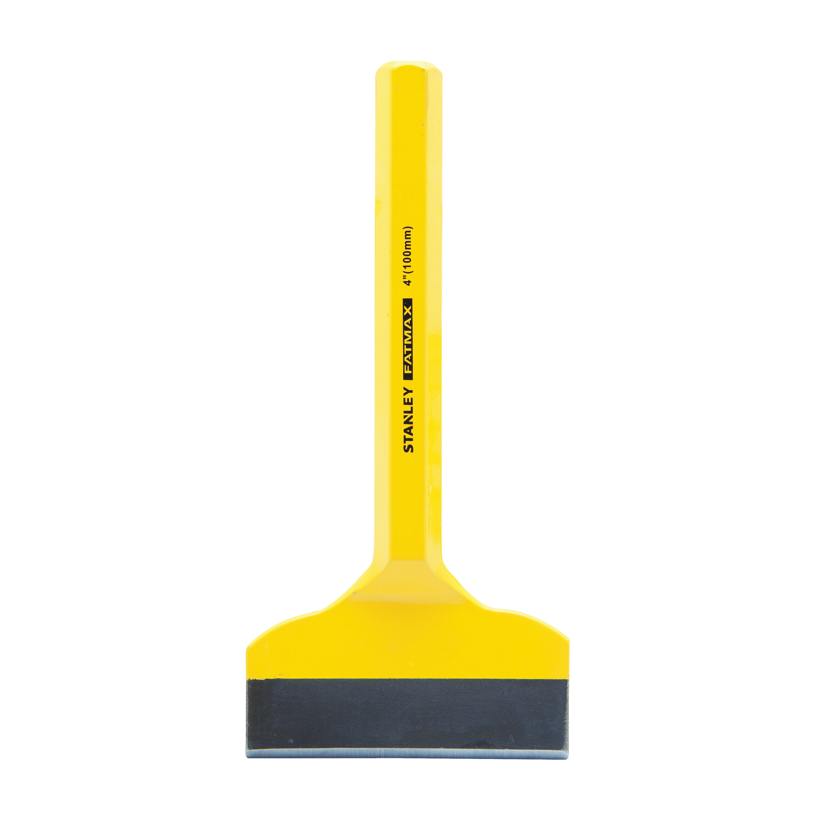 Brick Set, Flat Tip, 4 in Blade Width, 7-1/2 in Overall Length, 5.11 in L Handle, Steel Handle, CRV, Powder Coated