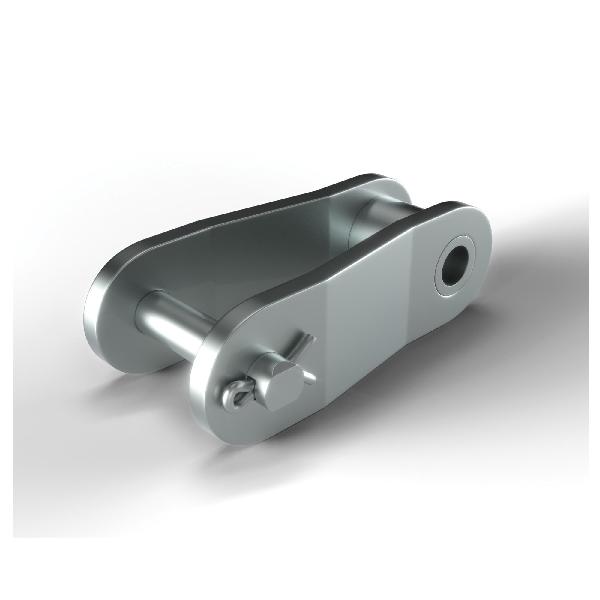 Conveyor Offset Link, Double Pitch, C2080H Chain, 2 in Pitch, 0.312 in Pin Dia, 0.89 in Link Plate Height, 0.156 in Link Plate Thickness, 304 Stainless Steel