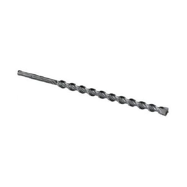 Hammer Drill Bit, 2-Cutter, Series: 5916T, 5/16 in, Drilling Drill Bit Function, 6 in Overall Length, 4 in Cutting Depth, 1 Flutes, Spiral Flute, 4 in Flute Length, 5/16 in Shank, SDS-Plus®/Straight Shank, Standard Point, Right Hand Cutting, Carbide