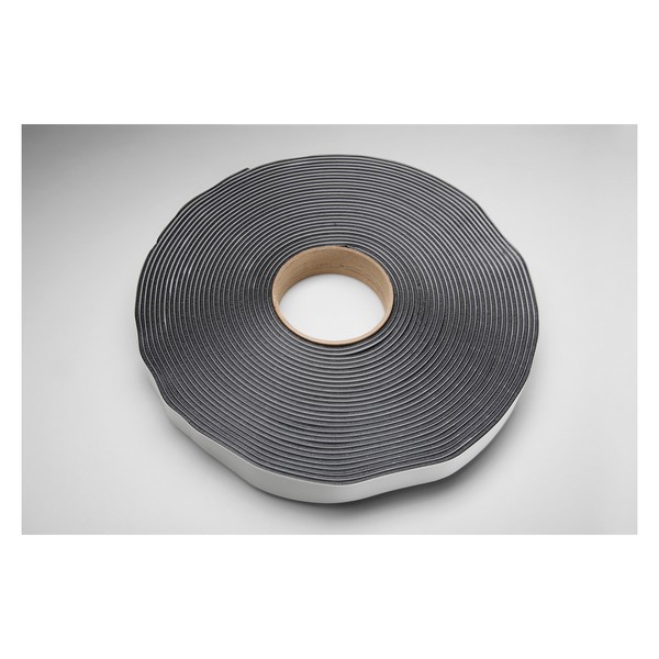 Ribbon Sealant Tape, 50 ft Length, 1 Inch Width, 1/8 Inch Thickness , Black, Butyl Adhesive, 33 psi Tensile Strength
