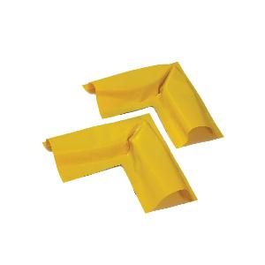Corner Set, Standard, For Use With: Small Wheeled Carts and Hand Carts, Specifications: Triangular Berm, Open Cell Urethane Foam, -40 to 180 deg F, PVC Coated Fabric, Yellow, 12 in L x 9 in W x 6 in H Dimensions