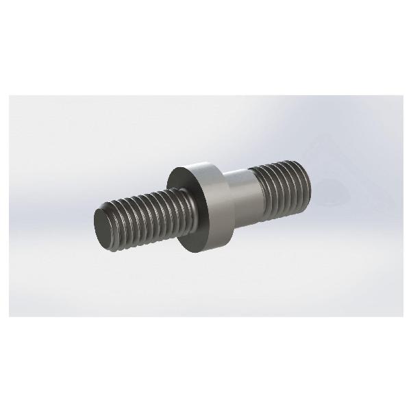 Machined Shoulder Stud, Series: IS Series, 1/2 Inch Shaft Diameter, 2-1/2 Inch Overall Length, 1/2-13 Thread, 3/4 Inch/5/8 Inch Thread Length, 1 Inch Diameter Stud, For Use With: Ball Bearing and Bronze Bushed Sprocket Idlers, Steel