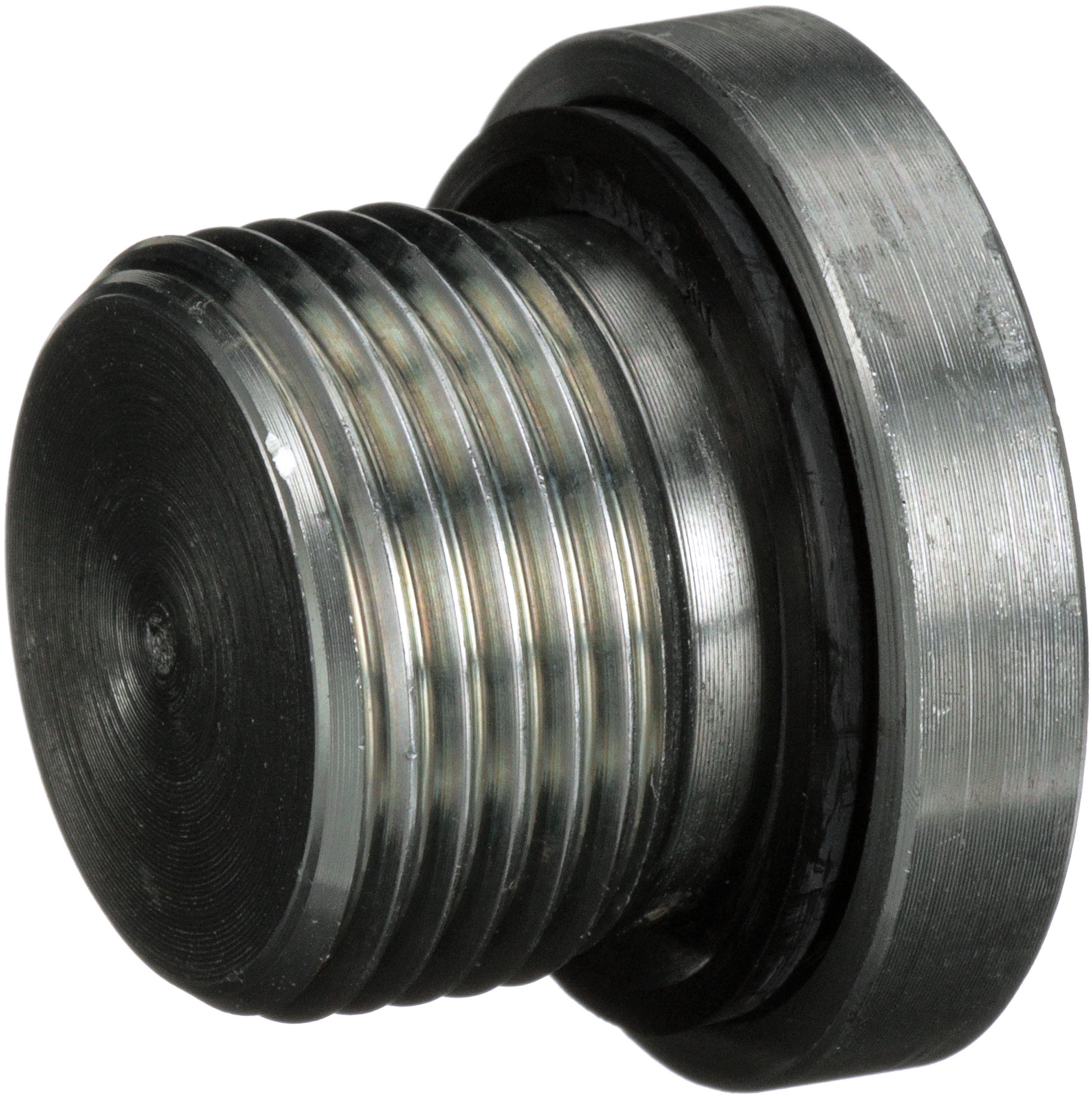 Hydraulic Adapter, SAE to SAE, M22 x 1.5 Nominal, Male x Plug End Style, 6000 psi Pressure, Steel, Import