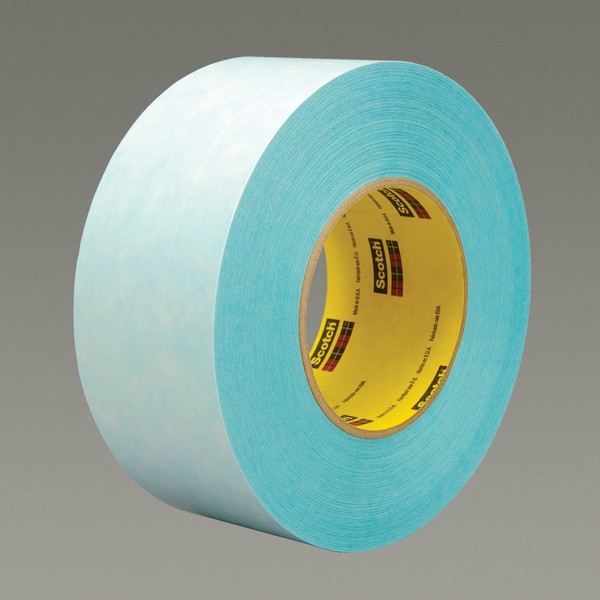 Splicing Tape, 2-Sided Splittable, 55 m Length, 60 mm Width, 6.5 mil Thickness, Blue, Repulpable Adhesive, Repulpable Paper Backing, 400 °F Maximum Operating