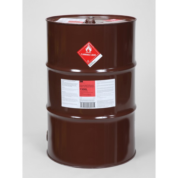 Rubber and Gasket Adhesive, High Performance High Strength Low Viscosity, Agitator Drum Container, 55 gal Container, Polychloroprene Chemical Type, 4 min Drying, 8 min Setting, 12 min Curing, Yellow
