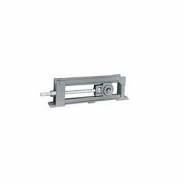Take-Up Frame, Wide Slot, Series: CP, 24 Inch Travel, 44-1/2 Inch Overall Length, 5 Inch Base Width, 42-1/2 Inch Bolt Center-to-Center Length, 2 Inch Bolt Center-to-Center Width, 5-1/8 Inch Height to Center Line, 400 Center Pull Frame, Carbon Steel, Standard Paint