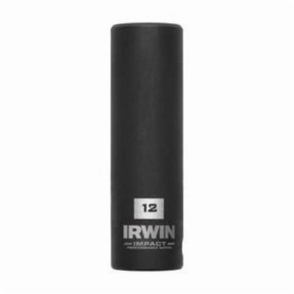 Socket, Deep Length Well, Series, Yes Impact Rated, Measurement System, Square Drive, Drive Size, in 3/8, Socket Size, mm 12, 63 Overall Length, Opening Depth mm, mm 24, 19 Drive End Width, Socket End Width mm, mm 19, Number of Points, Bolt Clearance