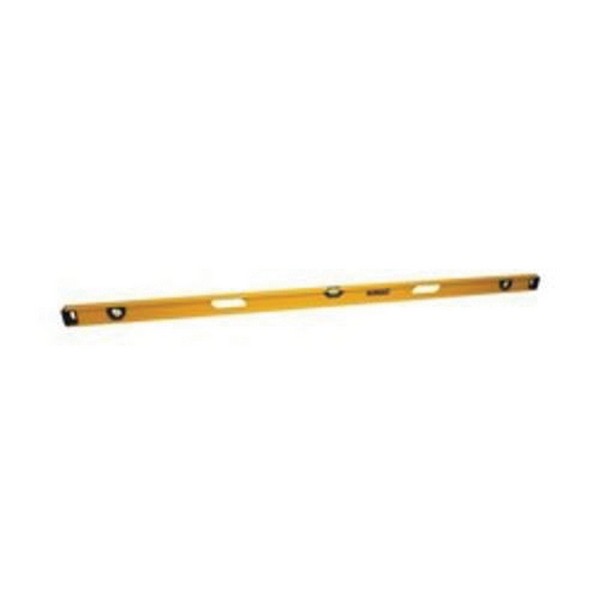 I-Beam Level, Non-Magnetic Premium, 0.0005 in Accuracy, 72 in Length, 3 in Width, 3 Vials, Vial Positions: (1) Level/(2) Plumb, Acrylic Vial, Block Vial, Aluminum, Matte, Black/Yellow