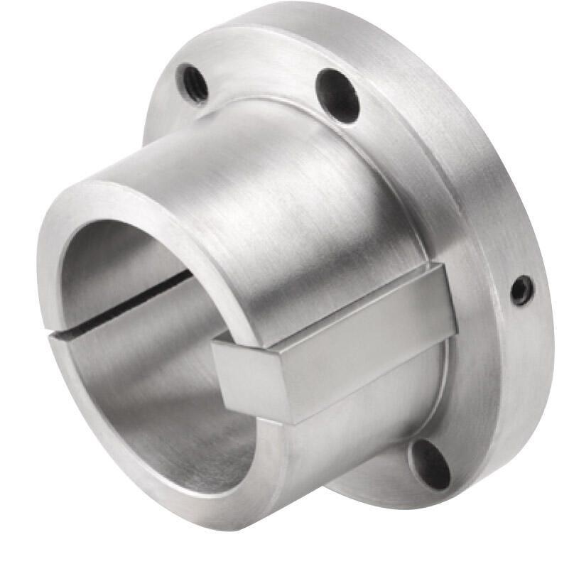 Split Taper Bushing, Type P1, 1.750 in Bore, 3 Bolt Holes, 192 in-lb Torque, 1.937 in Overall Length, 3/8 x 3/16 in Keyway, Steel