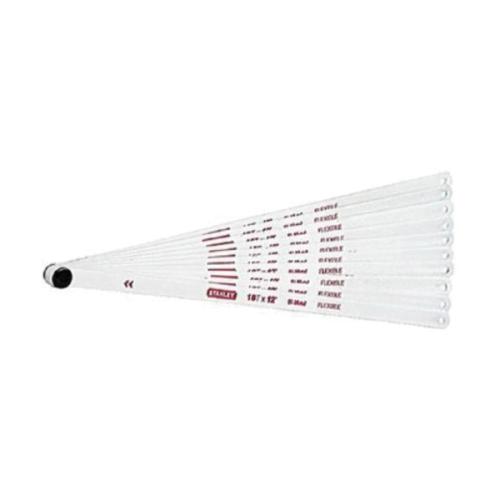 Hacksaw Blade, Flexible, Series: 600, 12 in Blade Length, 1/2 in Blade Width, 0.025 in Blade Thickness, Bi-Metal Blade, 24 TPI, 12 in Overall Length, HSS Cutting Edge, Unhardened Tool Steel and Stainless Steel Material Application, Coated
