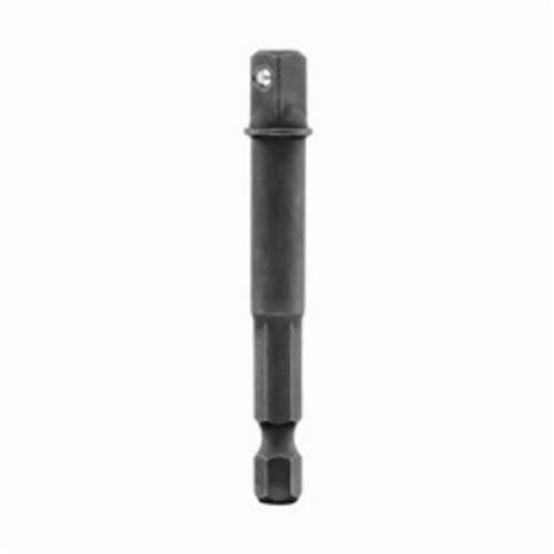 Magnetic Socket Adapter, 1/4 in Hex Shank to 1/2 in Socket Adapter, 1/2 in Drive, For Use With Impact Driver and Wrench, Steel, Black Oxide