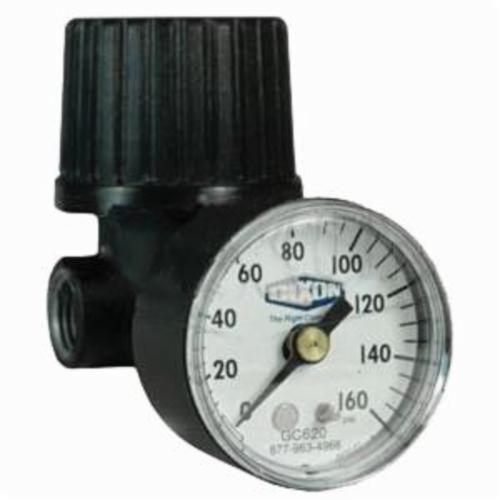 Regulator, General Purpose Miniature Non-Repairable, Series: Series 1 R46, 1/4 Inch, 13 scfm, 5 to 125 psi, 150 °F, Zinc Body