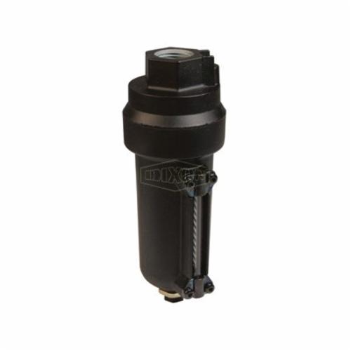 Drip Leg Automatic Drain, Series: 1 Series 17-016, 1/2 Inch PTF, 2 scfm, 250 psig, 175 °F, Zinc Bowl, 7-1/4 Inch Overall Length, Zinc