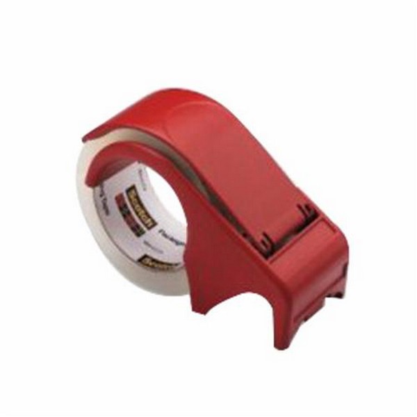 Tape Dispenser, Handheld, 2 Inch Tape Width, 3 Inch Diameter Core, For Use With: Packaging Tape, Plastic, Red