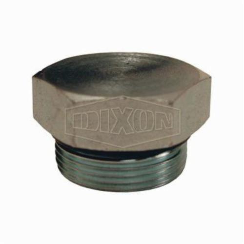 O-Ring Boss Plug, 7/16-20 Nominal, 5000 psi, Steel, Zinc Plated, Domestic