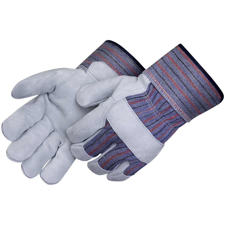 Glove, General Purpose, Series: 3260, Work Glove, XL Size, Cowhide Leather, Blue/Gray, Gunn Cut Style, 4-1/2 in Length