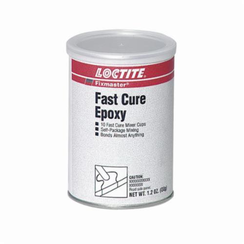 Epoxy Adhesive, Fast Cure High Performance, Mixer Cup Container, 0.12 oz Container, Composition: Epoxy Resin, Aluminum Hydroxide, Titanium Dioxide, Epoxy Resin, Distillates, Petroleum, Heavy Thermal Cracked, Ethylene Glycol, 5 min Work Life, 12 hr. C