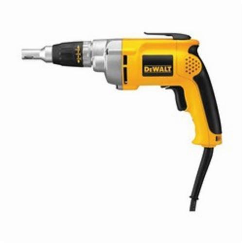 Drywall/Framing Screwdriver, All Purpose Heavy Duty, Tool, Hex Chuck, 0 to 2500 RPM, 132 in-lb Torque, 120 VAC, 6.5 A, Pistol Grip Handle, 8 ft Cord, Standard Clutch/Variable Switch Control, 12.4 in Overall Length