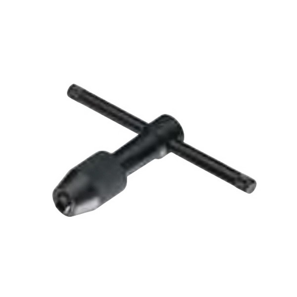 Tap Wrench, Series: 243, Tap Capacity: 1/16 to 1/4 in, 2-3/4 in Length, Steam Oxide, Slip Resistant Grip/T-Handle Handle, Ratcheting: Non-Ratcheting