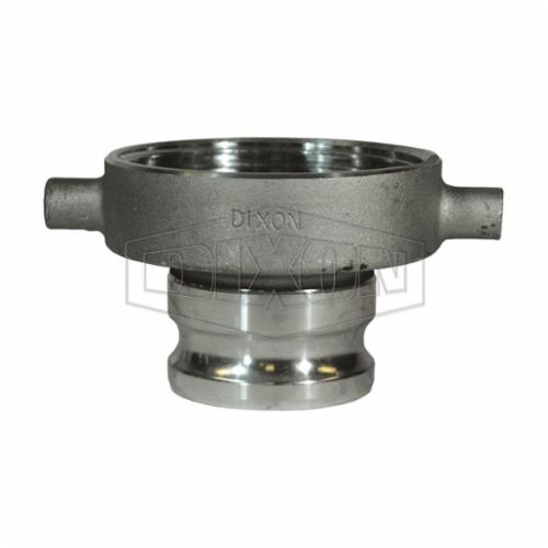 Tank Car Adapter, Fitting/Connector Type: Adapter, 3 Inch Nominal Size, Adapter x Railroad Tank Car, 4-3/64 Inch Length, Aluminum