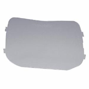 Outside Protection Plate, Replacement, Series: 100, 5-1/4 in Window Height, 3-3/4 in Window Width, Clear, Polycarbonate