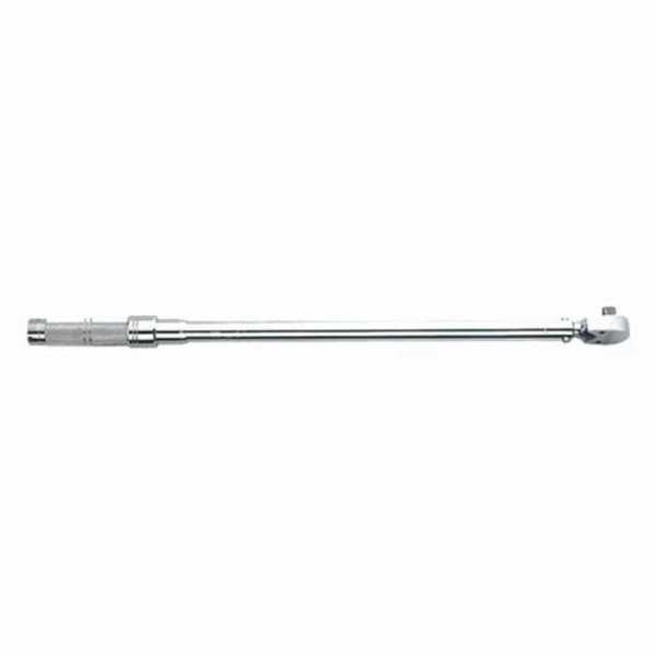 Micrometer Torque Wrench, Series: Modle C Series, 3/8 in Drive, 20 to 100 ft-lb, Ratcheting, Graduations: 0.5 ft-lb, 17 in Overall Length, CW/CCW, +/-3% CW, +/-6% CCW Accuracy, Setting: Automatic Reset, 50000 Cycles Minimum, Audible Click Indicator,