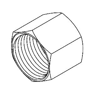 Cap, Series: 40C, Brass