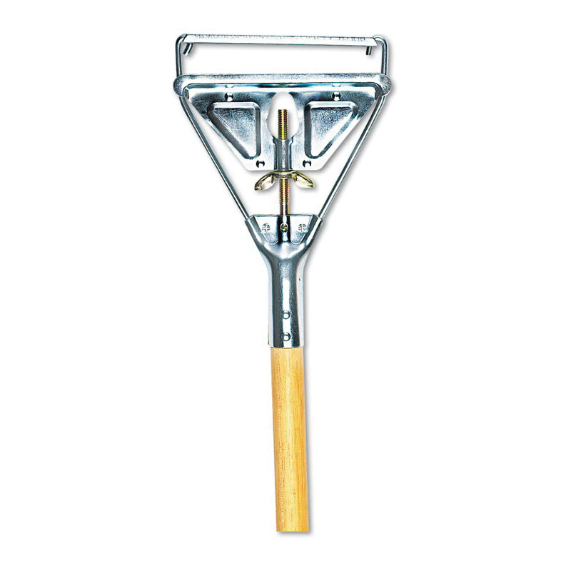 Wet Mop Handle, 54 Inch Length, Wood, Quick-Connect Connection, Natural