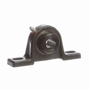 Pillow Block Ball Bearing Unit, 1 Inch Bore, 3-11/16 to 4-9/16 Inch Bolt Center-to-Center Length, 1-7/16 Inch Base to Bore Centerline, 5-1/2 Inch Overall Length, 2-13/16 Inch Overall Height, 2-Bolt High Base Mounting, Round Bore, 1-13/32 Inch Base Width, Eccentric Locking Device