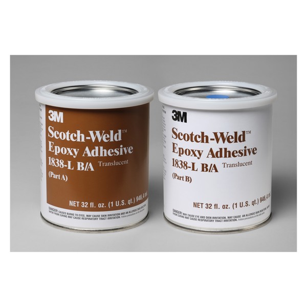 Epoxy Adhesive, 2-Part Part, Kit Container, 1 qt Container, Epoxy Base