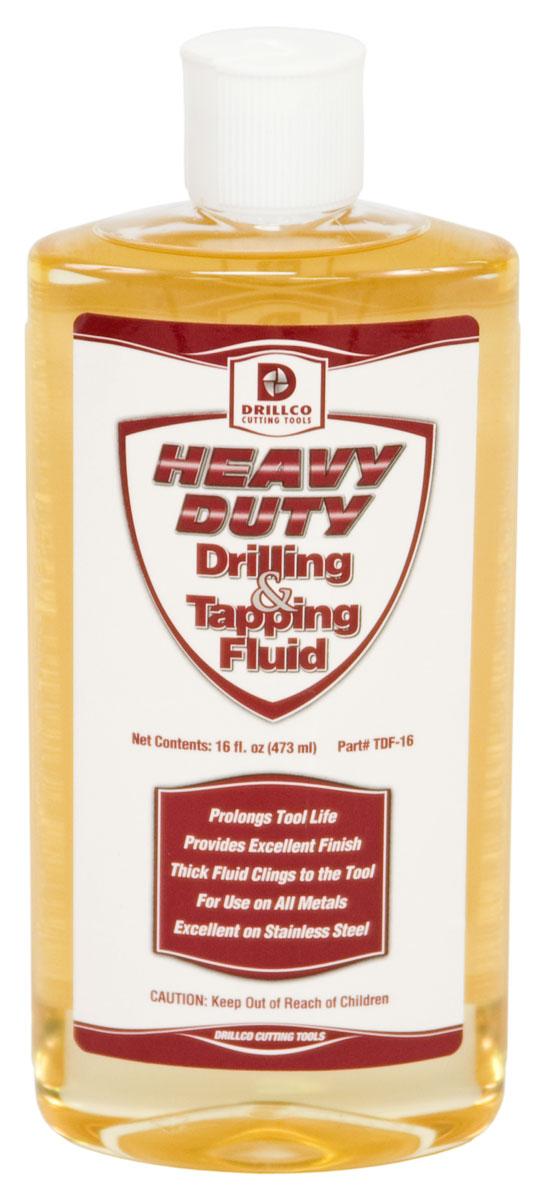Drilling and Tapping Fluid, Heavy Duty, Series: TDF, 16 oz Container, Bottle Container, Liquid Form, Amber, Wintergreen Odor/Scent, >212.77 °C Flash Point, 1.108 Specific Gravity
