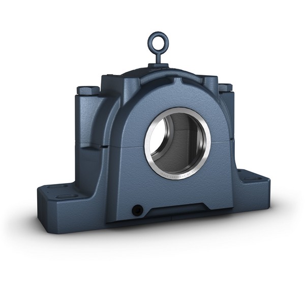 Pillow Block Housing, 13-3/4 Inch Overall Length, 7-9/16 Inch Overall Height, Four-Bolt, Cast Iron