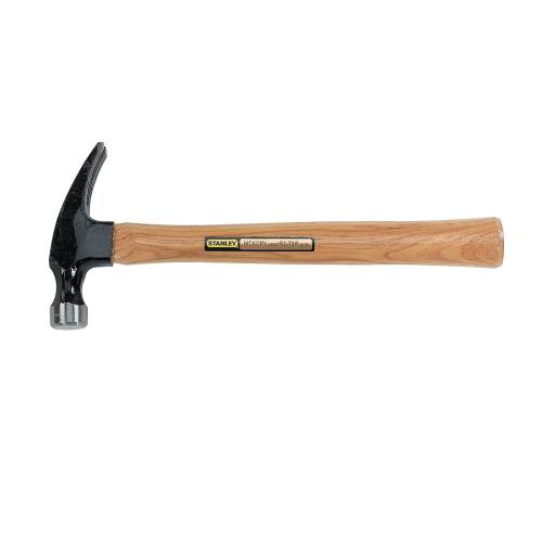 Nailing Hammer, 13-1/4 in Overall Length, Bell/Rim Tempered Face, 1-1/8 in Face Dia, Smooth Face Surface, 16 oz Head, High Carbon Steel Head, 5-5/8 in Head Length, Hickory Wood Handle, Rip Claw Style