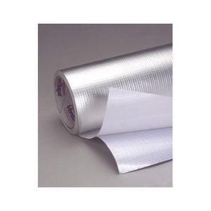 Tape Jacketing Insulation, Heavy Duty, 25 yd Length, 46 in Width, 16 mil Thickness, Embossed White, Acrylic Adhesive, Multi-Layer Laminate Backing, 126 in-oz Adhesion Strength, 130 in-lb Tensile Strength, -94 to 248 °F