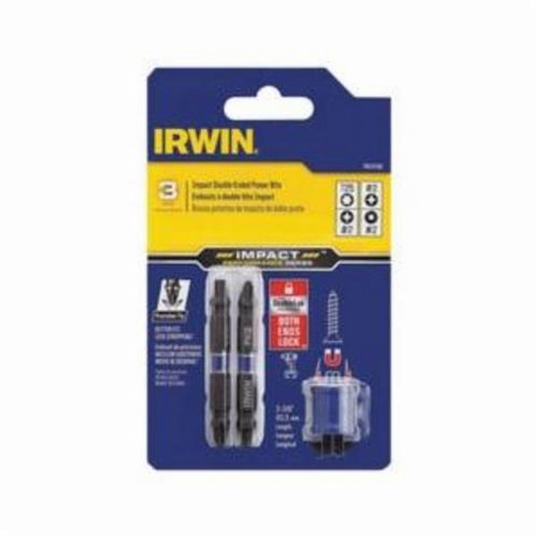Power Bit Set, Double End, 3 Piece, For Use With: Impact Drivers and Quick-Change Chucks, 1/4 in Shank, Cold Forged Steel, Black Oxide