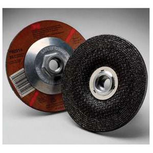 Center Wheel, General Purpose, 7 in Wheel Diameter, 1/4 in Wheel Thickness, 7/8 in Center Hole, Center Hole Connector, 24 Grit, Very Coarse Grade, Aluminum Oxide Abrasive, Wheel Type Number: Type 27, 8500 RPM Maximum, Resin Bond, Applicable Materials