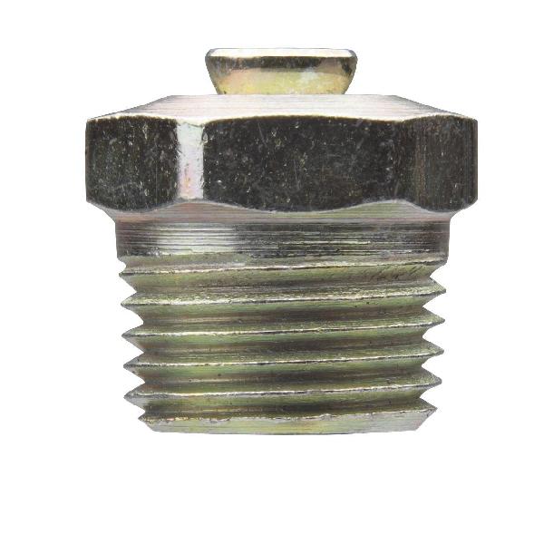 Relief Fitting, 1/8 in BSPT, 1 psi Minimum Relief Pressure, 5 psi Maximum Relief Pressure, Trivalent Zinc Plated