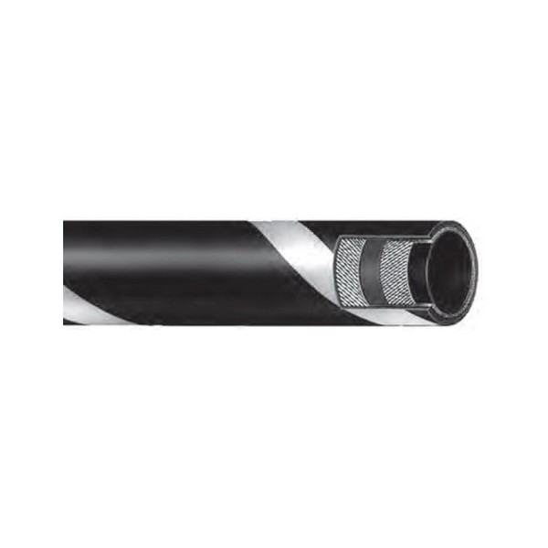 Ammonium Nitrate Pellet Special Hose, 1 in Nominal, 1.42 in OD, 100 ft Length, 100 PSI Working, -25 to 200 °F, Nitrile Synthetic Rubber Tube/Cover, Black, Import