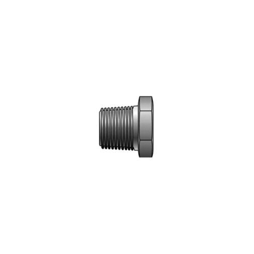 Hydraulic Plug, SAE to SAE, Series: G60, 1/4-18 Nominal, Male NPTF, Steel, Import