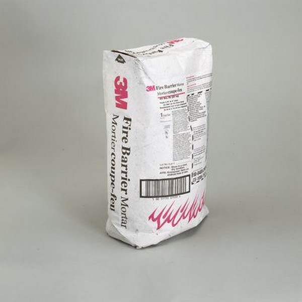 Fire Barrier Mortar, Lightweight, Bag Container, 44 lb Container, Water Base, Composition: Mineral Salt, Silicate Mineral, Acid, Quartz Silica, Calcium Carbonate, Powder Form, Fire Rating: 3 hr, Off-White with Dark Flecks, Slight Cement Odor/Scent, 2