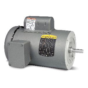 AC Motor, 0.17 HP, 115/208/230 VAC, 3.8/2.3/1.9 A, 60 Hz Frequency, 1 ph, 1725 RPM Speed, 1 Speed, TEFC, 56C Frame, 5/8 in Shaft, Reversible Rotation, 0.5 ft-lb Torque, C-Face Footless Mounting, 40 to 76 C°, Insulation Class: Class B, Steel