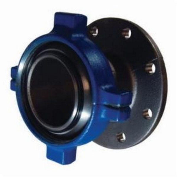 Hammer Union Adapter, 1-Piece, Series: 206, 4 Inch Nominal, Flange x Male, 5-9/16 Inch Length, Buna-N Seal/Forged Steel/Iron, Domestic