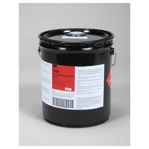 Plastic Adhesive, High Performance Medium Viscosity, Pail Container, 5 gal Container, Nitrile Rubber Base