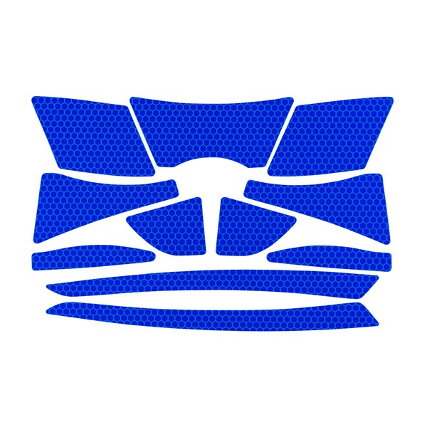 Reflective Kit, Blue Legend/Background, For Use With: Cap Style Hard Hats