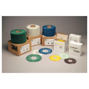 Bristle Disc Brush, 6 Inch Diameter Brush, 150 Grit, Very Fine Grade, Ceramic Fill, 6000 RPM Maximum