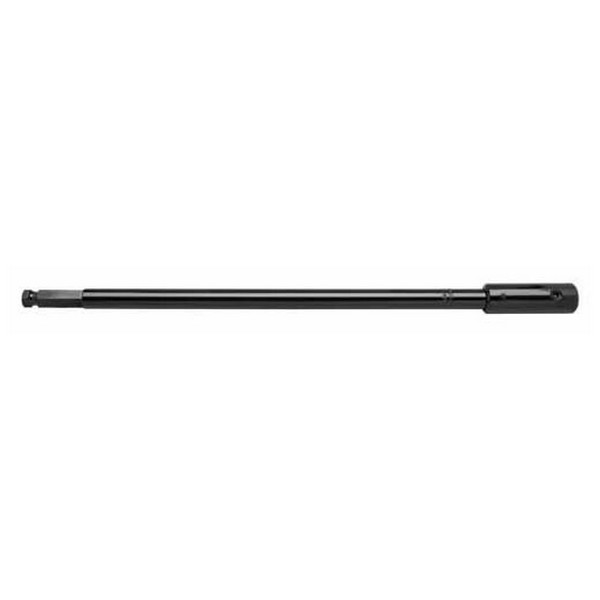 Bit Extension, 7/16 in Shank, 12 in Length, Alloy Steel, For Use With: Self-Feed Bits, Auger Bit and 1 in Dia and Larger with 7/16 in Shank Hole Saw