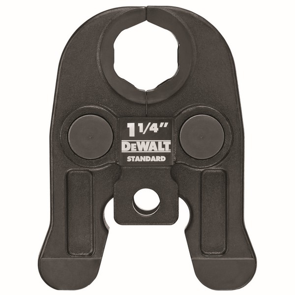 Standard Press Jaw, Replacement, For Use With: DCE200 Press Tool, Specifications: 3/4 in Jaw Capacity, 1-1/4 in Pipe Capacity, Hot Dipped Galvanized, Black