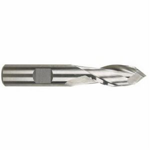 End Mill, Regular Length Single End, Series: 1980, 5/16 in Dia, 2-15/32 in Overall Length, 23/32 in Flute Length, 2 Flutes, Spiral Flute, 3/8 in Shank, Round/Weldon Flat Shank, 23/32 in Length of Cut, 90 deg Point, Right Hand Cutting, M42 HSS-Co 8 Cu